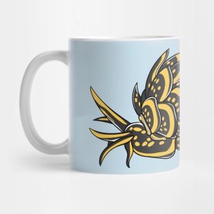 Leaf gilled sea slug cartoon illustration Mug